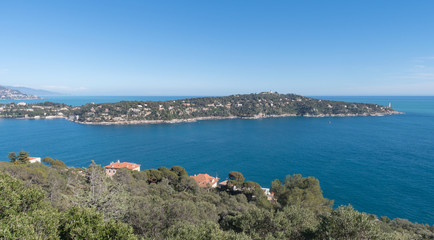 Fototapeta na wymiar Roadstead of Villefranche-sur-mer, French Riviera