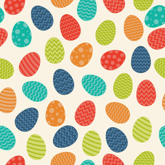 Background with Easter eggs. Vector.
