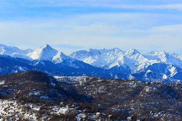 Almaty winter landscape