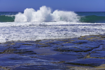 Aerial beautiful view of sea Spain