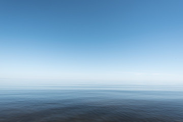 Naklejka premium Blue and still Baltic sea.