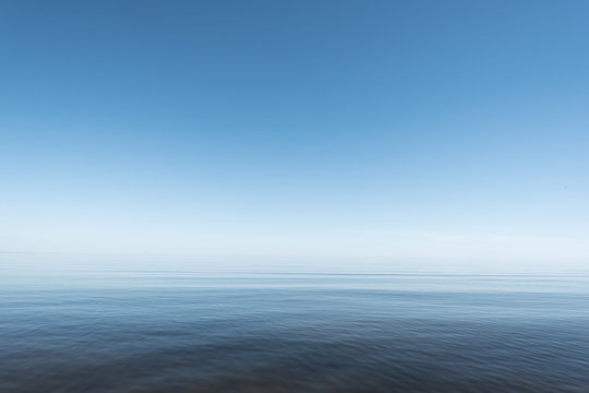 Fototapeta Blue and still Baltic sea.
