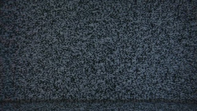 Noise on TV screen, no signal
