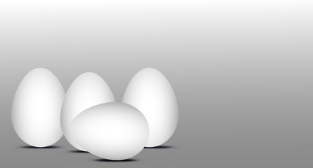 Weiße Eier 