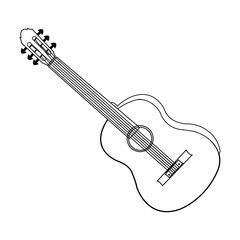 Guitar icon vector
