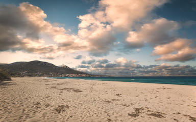 Fototapeta na wymiar Algajola beach in Balagne region of Corsica