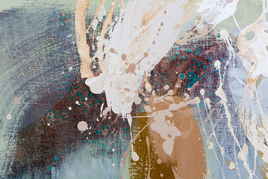 Abstract oil painting background. Oil on canvas. Hand drawn oil painting.