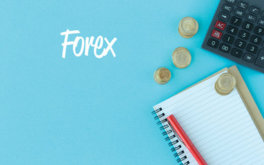 BUSINESS FINANCE OFFICE AND FOREX CONCEPT