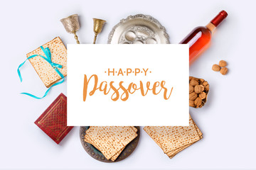 Jewish holiday Passover banner design