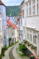 White houses of wood