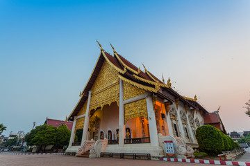 Obraz premium most important temples is the Wat Chedi Luang located in the ancient walled part of Chiang Mai city