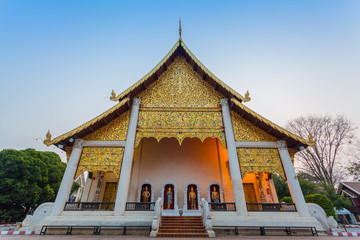 Obraz premium most important temples is the Wat Chedi Luang located in the ancient walled part of Chiang Mai city
