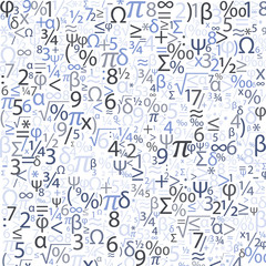 Colorful background with numbers, vector