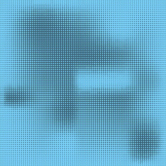 Halftone design element. Vector