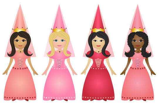 Princess icon vector