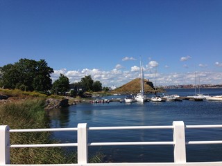 Beautiful harbor in Suomenlinna, Finland