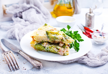 omelette with vegetables