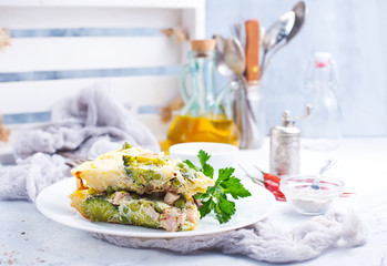 omelette with vegetables