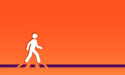 Pedestrian crossing line – crosswalk, vector