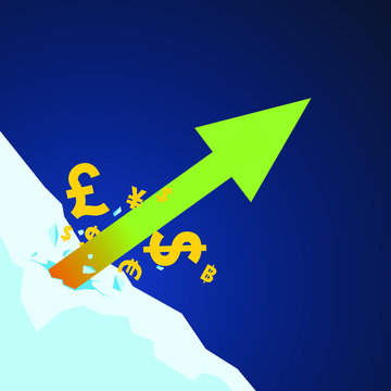 stock market Arrow up