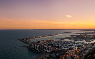 Fototapeta na wymiar Sunset in Alicante