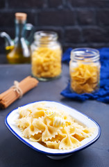 Pasta sprinkled with cheese