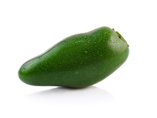 jalapenos Chili Peppers or Mexican on white background.