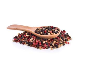 Pepper mix isolated on white background