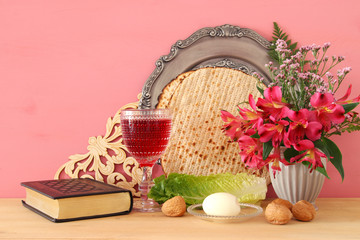 Pesah celebration concept (jewish Passover holiday).