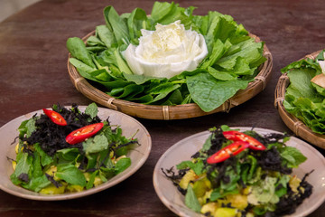 Vietnamese cuisine, salad with meat