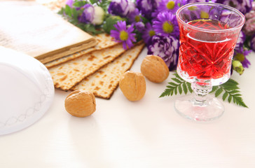 Pesah celebration concept (jewish Passover holiday).