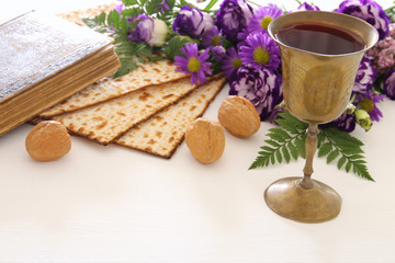 Obraz na płótnie Canvas Pesah celebration concept (jewish Passover holiday).