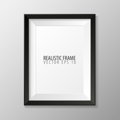 Realistic frame for your presentations. Vector illustration