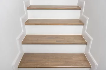Cercles muraux Escaliers décoration d& 39 intérieur d& 39 escalier en bois