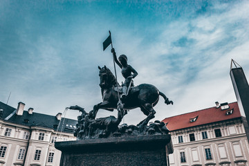 A beautiful statue in Prague