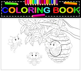 bee coloring book