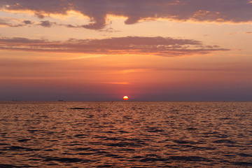 Amazing sea sunrise