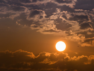 The Sun on The Cloudy Day