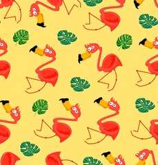 seamless flamingo pattern