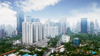 Apartment and office buildings at Jakarta