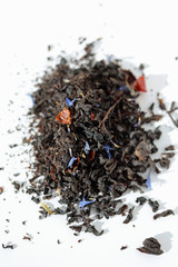 Macro Photography: Detail of Tea leaves with herbs