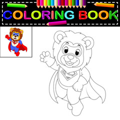 lion coloring book
