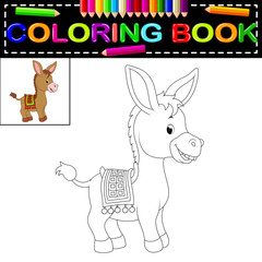donkey coloring book