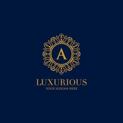 Luxury Logo template in vector for Restaurant, Royalty, Boutique, Cafe, Hotel, Heraldic, Jewelry, Fashion and other vector illustration
