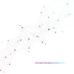 Global network connection. Network and big data visualization background. Global business. Vector Illustration.