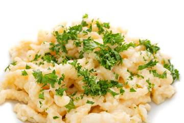 Käsespätzle mit Gruyere Käse