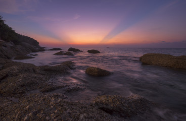 Sunset at Karon beach