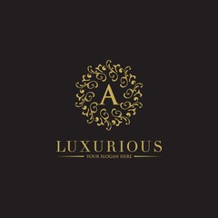 Luxury Logo template in vector for Restaurant, Royalty, Boutique, Cafe, Hotel, Heraldic, Jewelry, Fashion and other vector illustration