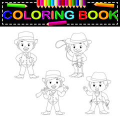 cowboys coloring book