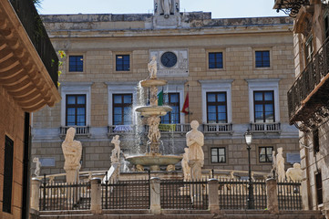 Palermo, la fontana di Piazza Pretoria
